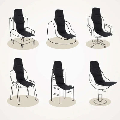 Chaise de Massage - HeatRelief™ - Noir